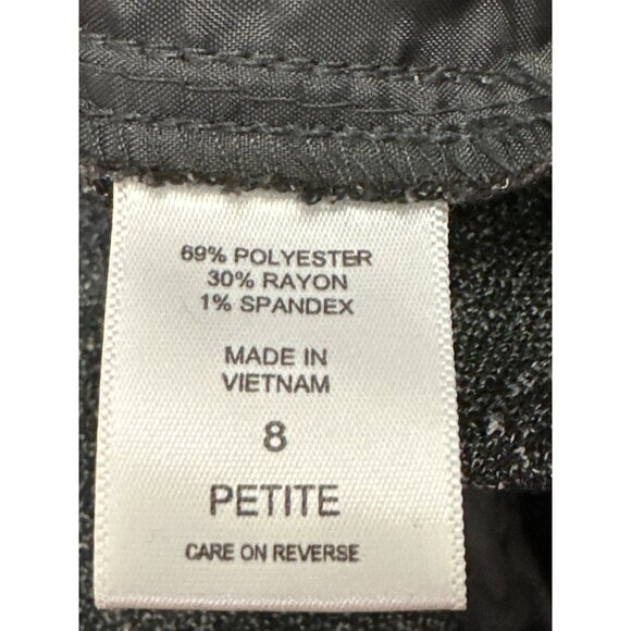 7th Avenue Suiting Collection 8P Dark Gray Tweed Pants Tailored Straight Leg - Picture 9 of 12